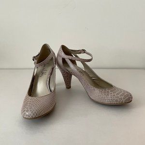 Sam & Libby - Patent Leather Croc Print Heels